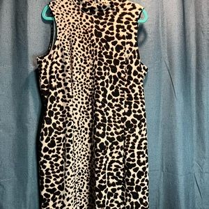 Apt 9 sleeveless leopard dress
